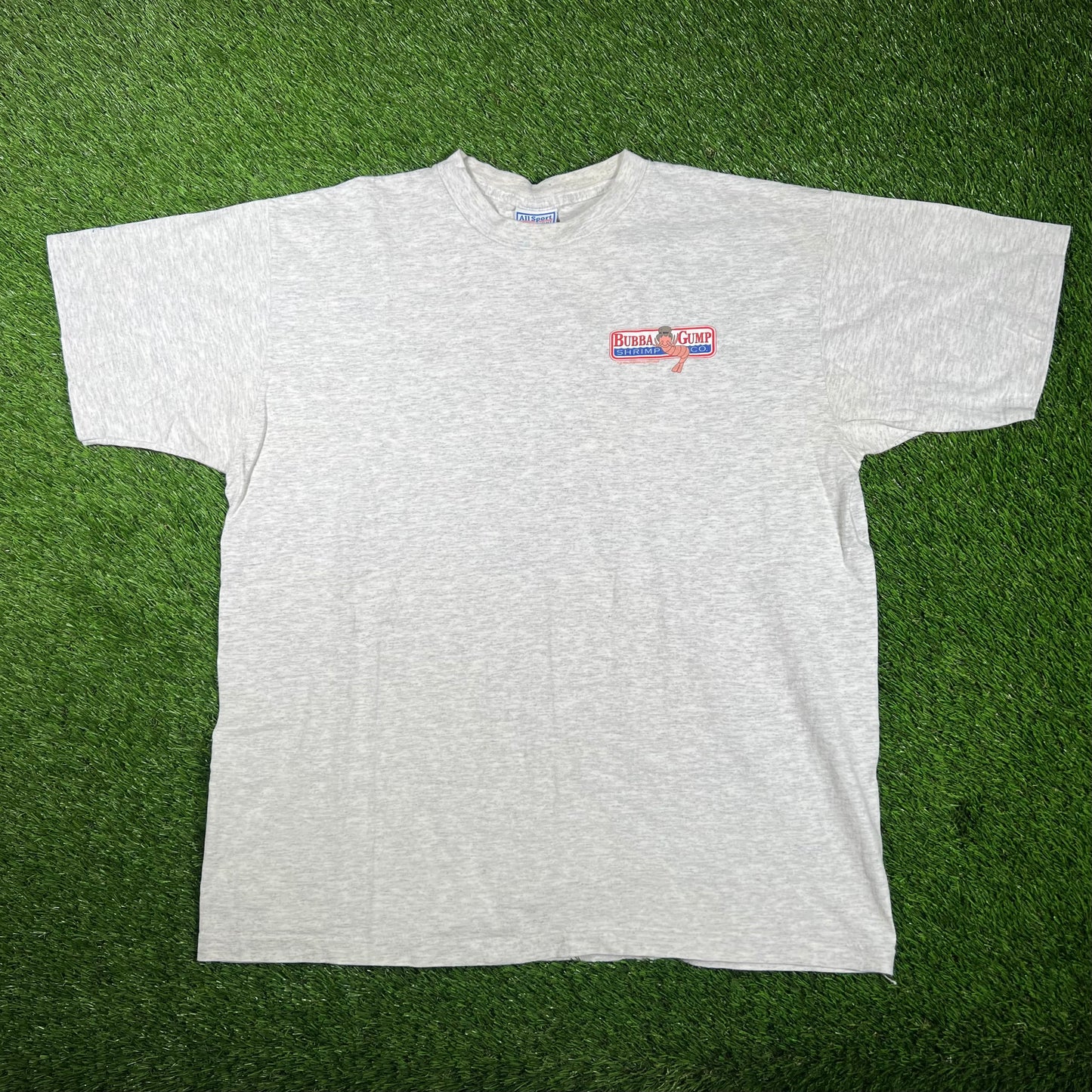 1994 Forrest Gump Bubba Gump Grey Tee Size XL USED v17333