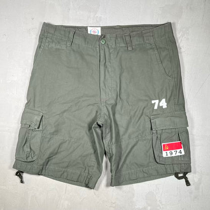 74 Is War Oliver Green Cargo Pants Size Large USED x18735