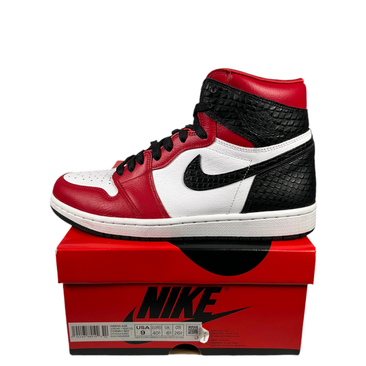 Jordan 1 High Satin Snake Chicag Size 7.5m / 9w USED s17727
