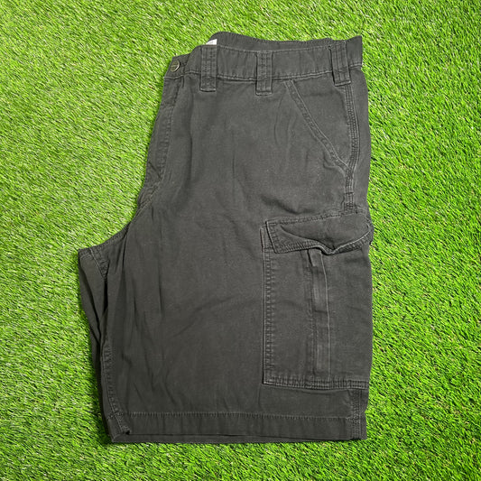 Carhartt Cargo Black Shorts Size 44 USED v18084