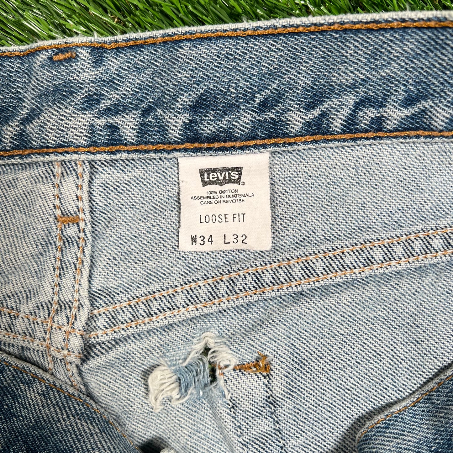 2001 Levi 545 Bronze Tab Blue Jeans Size 34 USED v17958