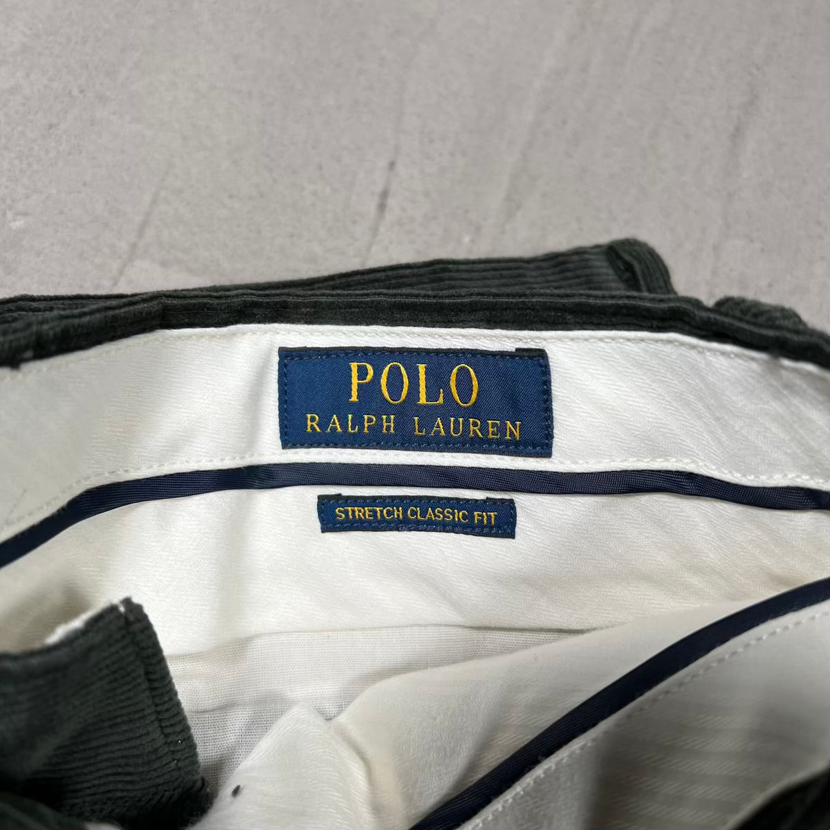 Polo Ralph Lauren Dark Green Cords Size 32 USED v20427