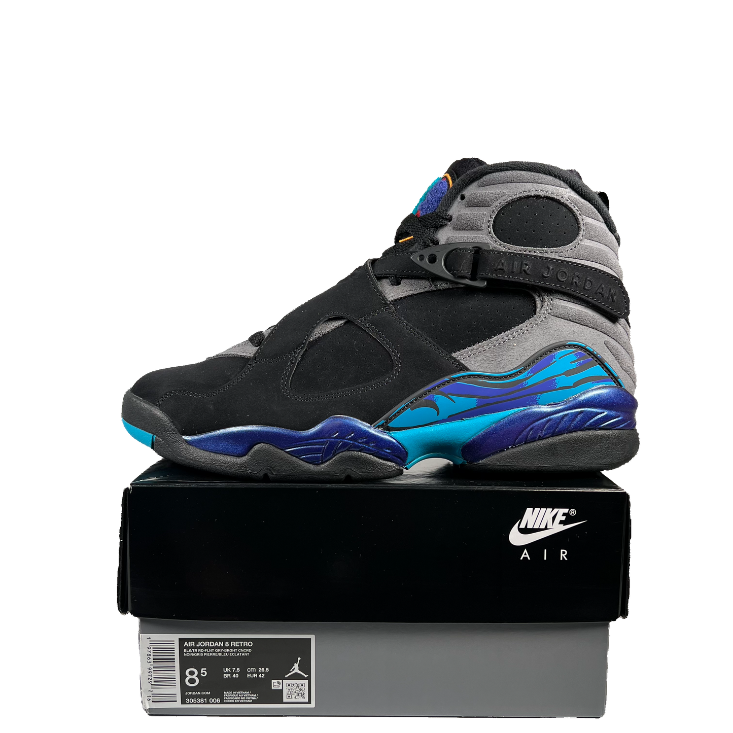 Jordan 8 Aqua (2025) Size 8.5 NEW s20089