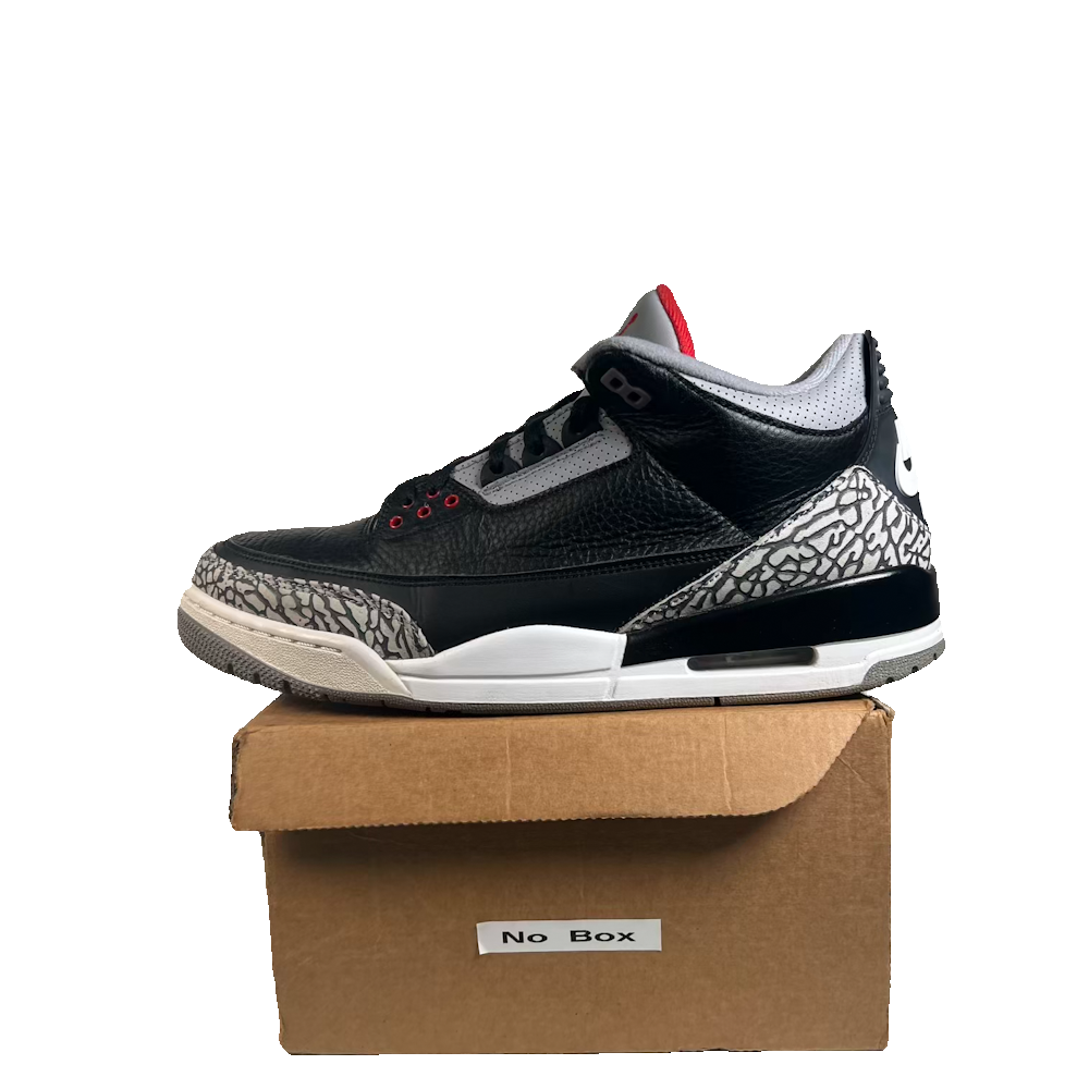 Jordan 3 Black Cement (2018) Size 11 USED s23331