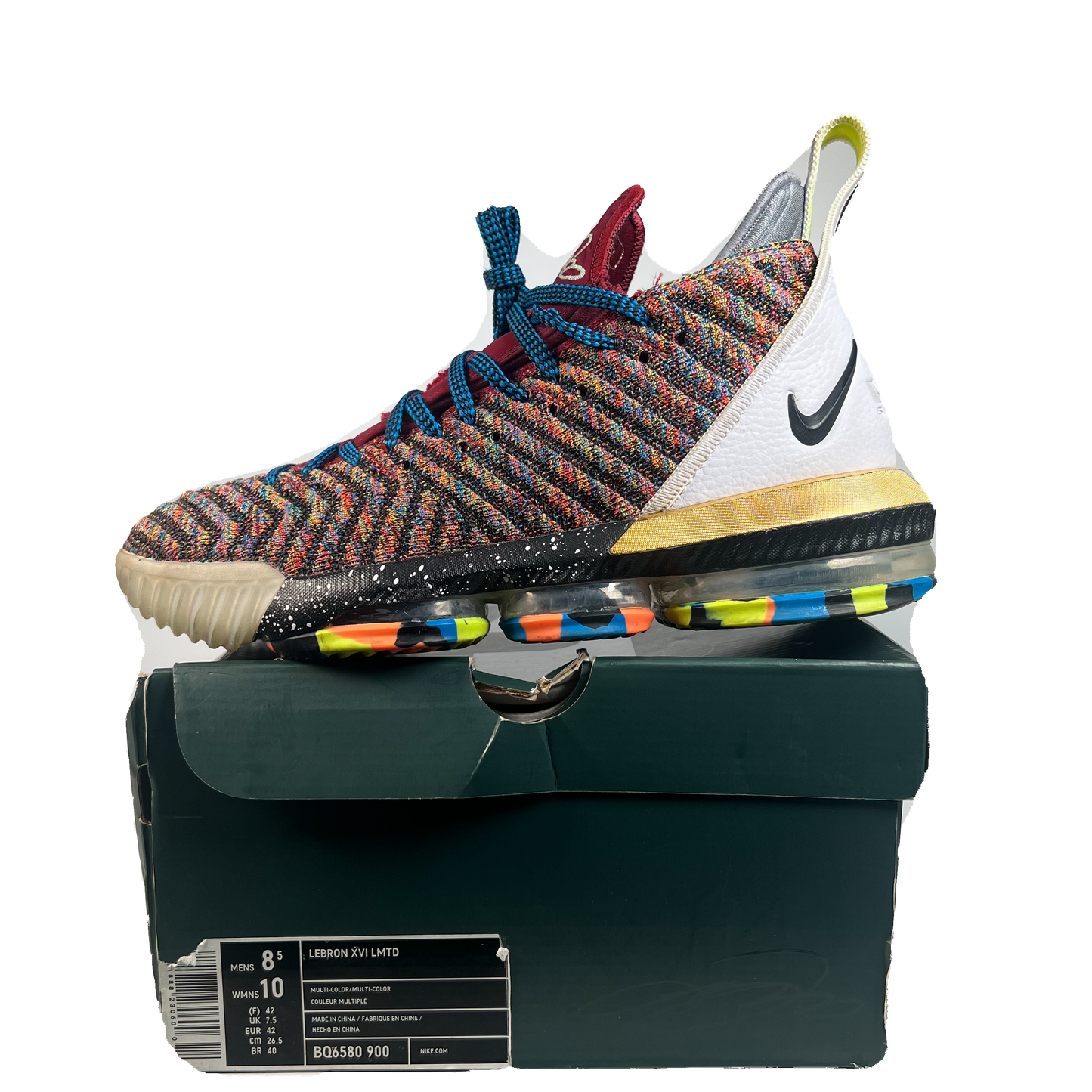 Lebron 16 What The 1 Thru 5 (2018) Size 8.5 USED s21868