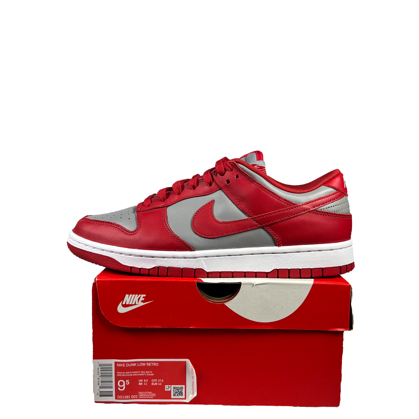 Nike Dunk Low UNLV (2021) Size 9.5 NEW s19919