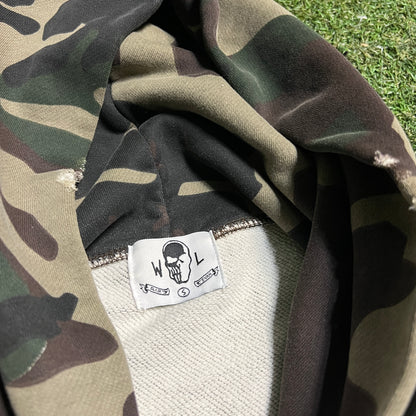 Warren Lotas Orange Reaper Camo Hoodie Size Small USED x14152