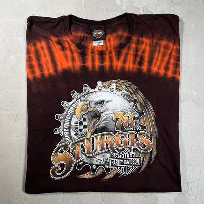 2016 Harley Davidson Sturgis Tie Dye Cropped SIze XXL USED v20337