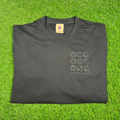 Nike ACG Black on Black Waffle Thermal Longsleeve Size XL USED x14814