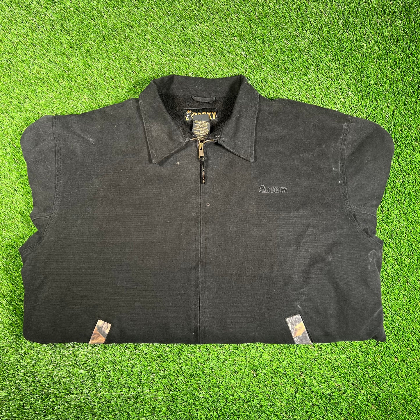 1990s Rocky Black/Real Tree Jacket Size XL USED v18212