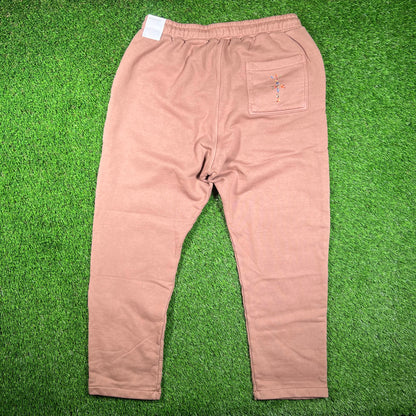 Jordan Travis Scott Archaeo Brown Sweatpants Size XL NEW x16164