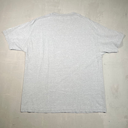 Y2K Ecko "Distribute" Disney Spoof Grey Tee Size XL USED v18975