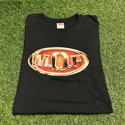 Supreme M.O.P. Black Tee Size Large USED x13561