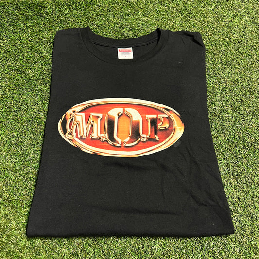 Supreme M.O.P. Black Tee Size Large USED x13561