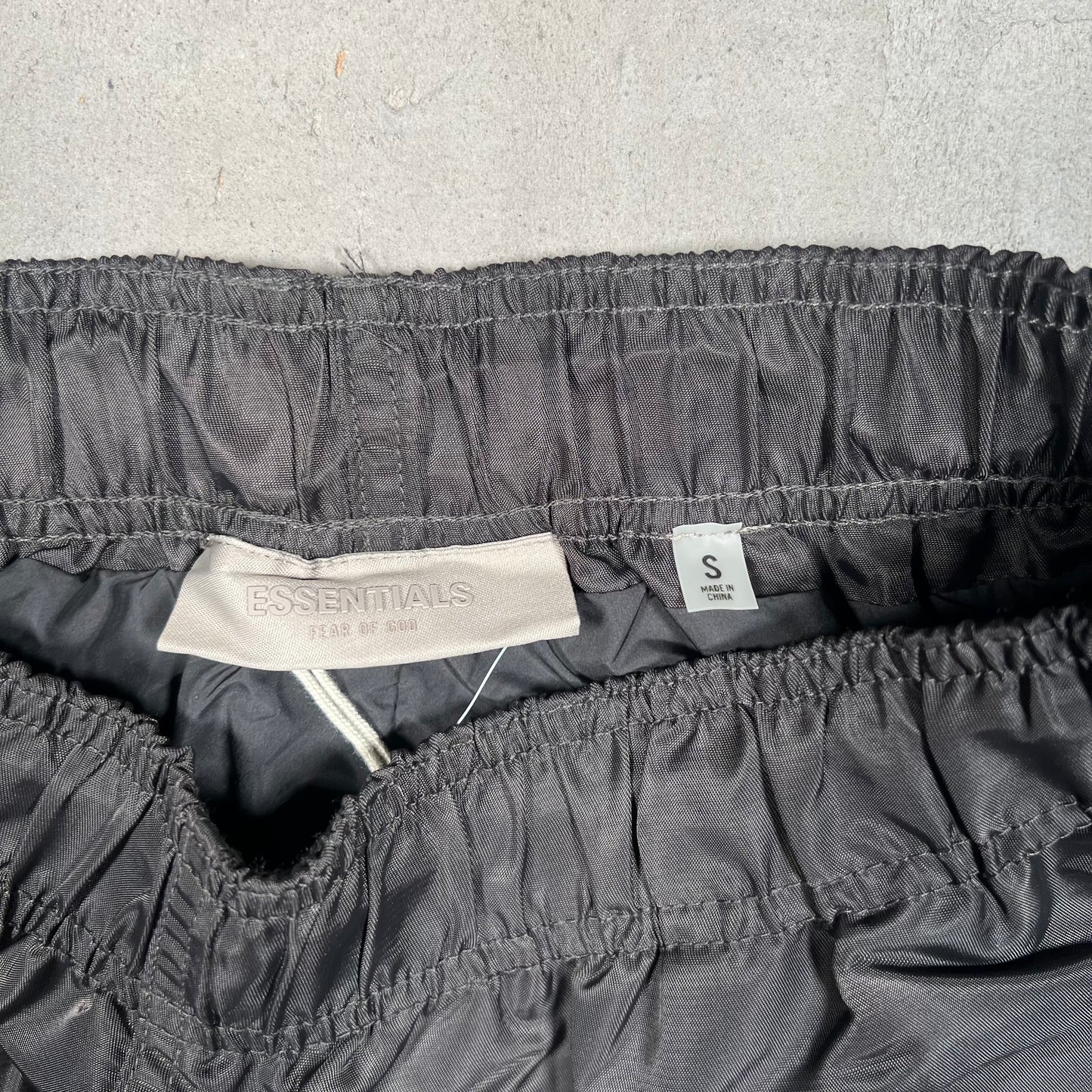 Essentials Fear Of God Nylon Black Running Shorts Size Small NEW x17445