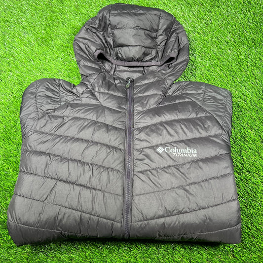 Columbia Purple Rain Jacket Size Large USED v16883