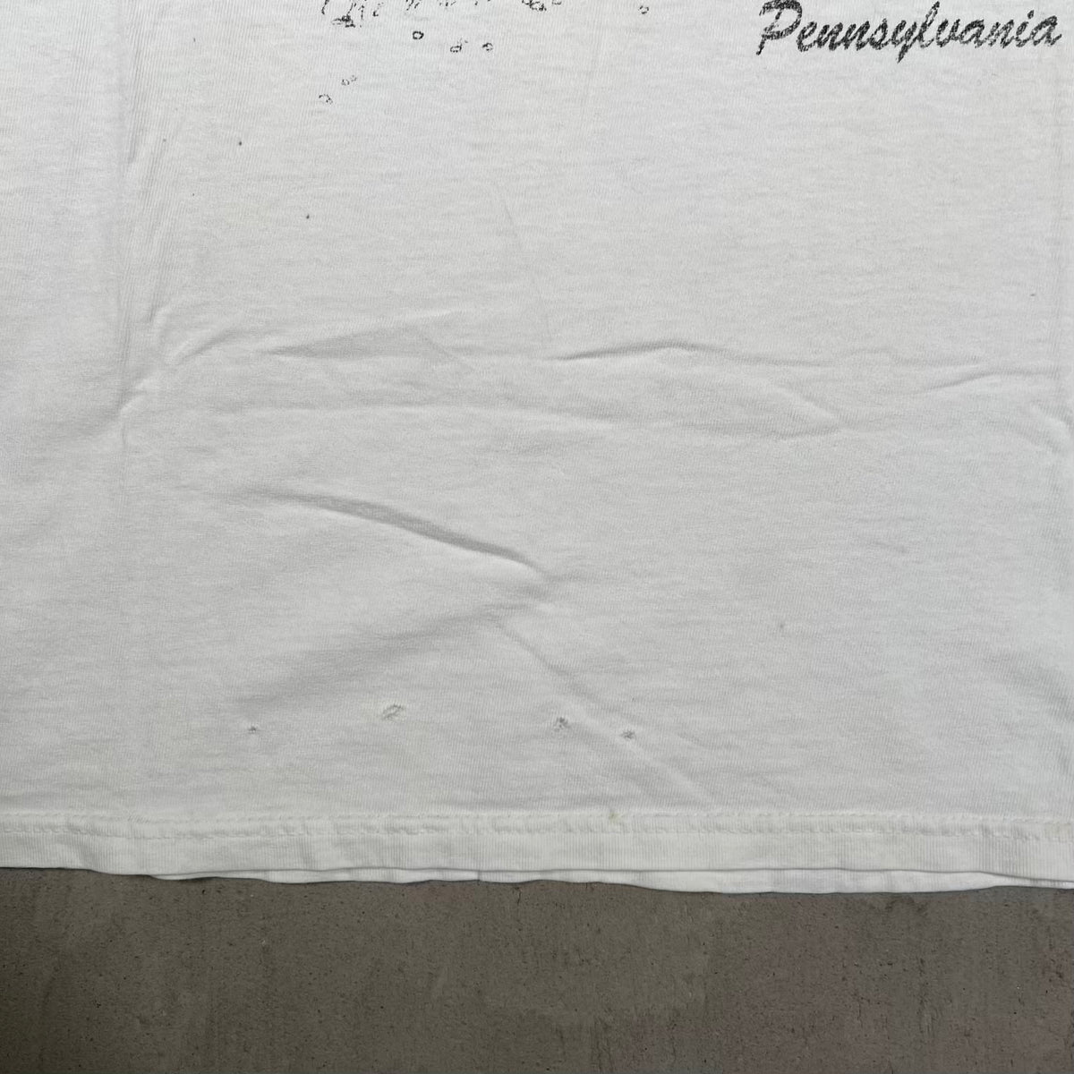 1990s Pennsylvania White Humor Tee Size Medium USED v20388