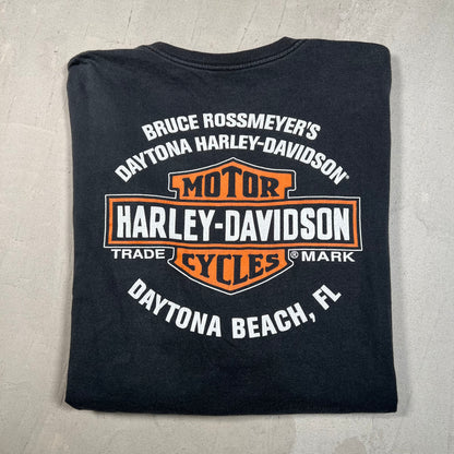 2012 Harley Davidson Black "Pinup Girl" Tee Size 3XL USED v19407