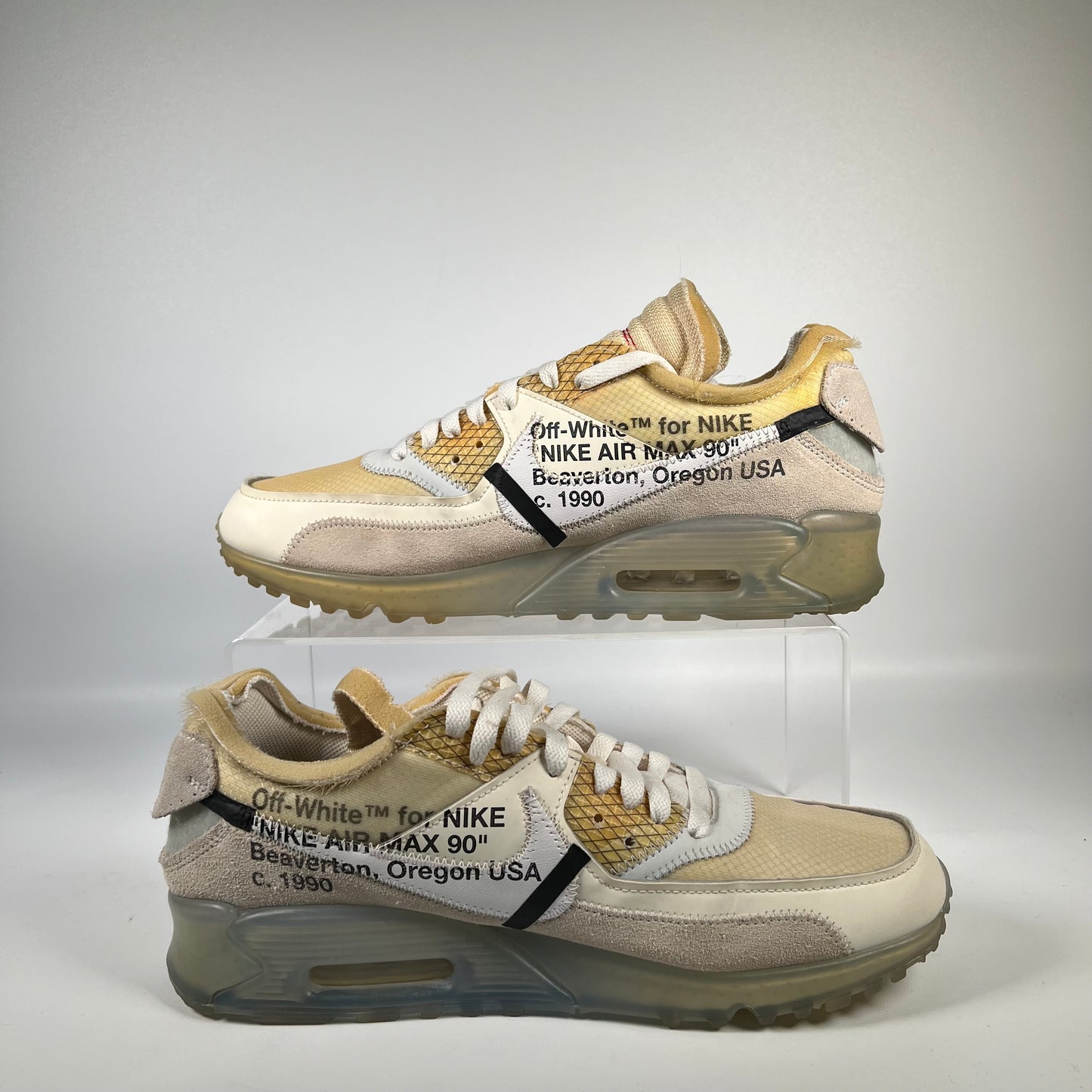Nike Air Max 90 Off White The 10 Size 10 USED s13953