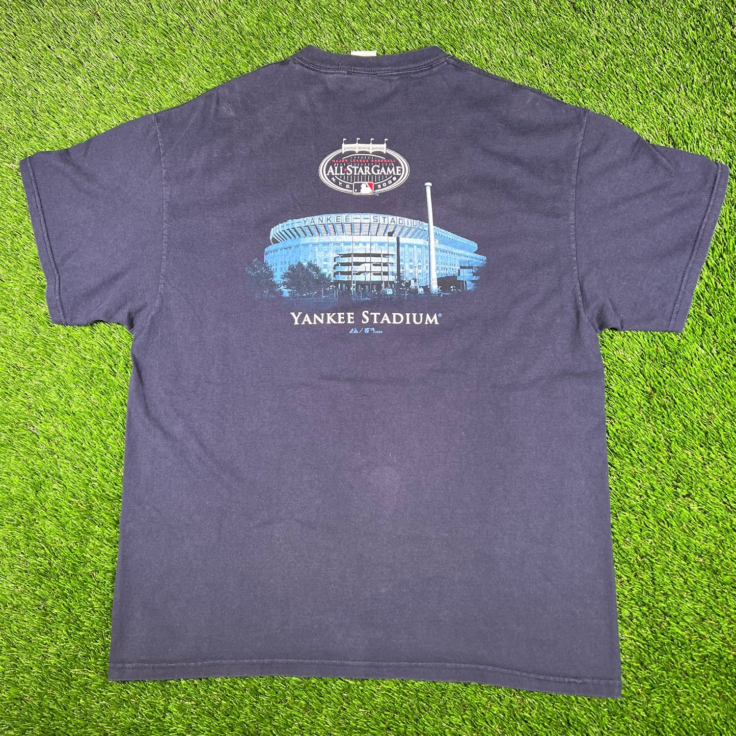2008 Yankees All Star Game Navy Tee Size XL USED v17276