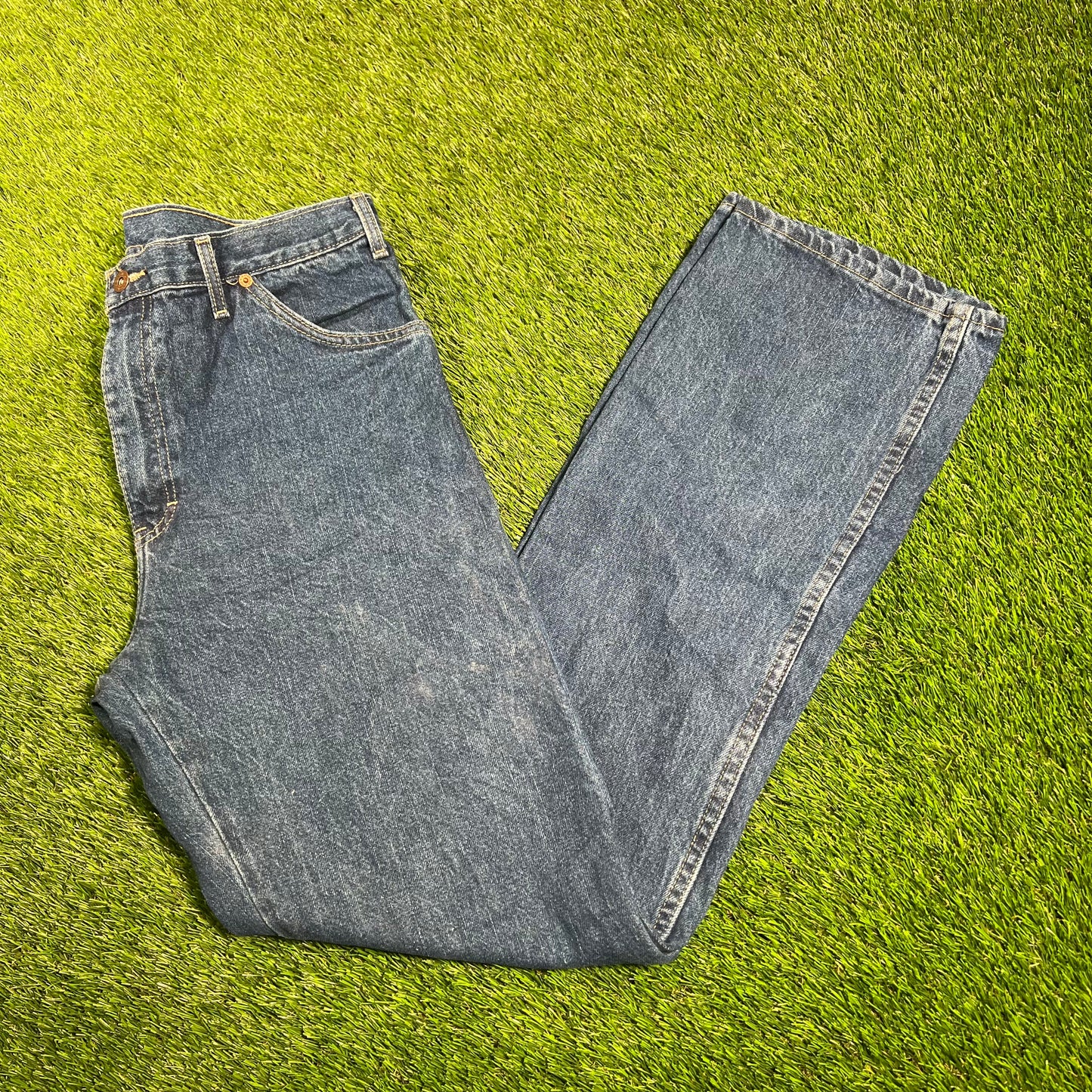 Y2K Dickies Work Wear Blue Jeans Size 34x34 USED v18075