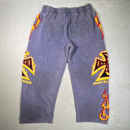Vale Forever La Flare Purple Sweatpants Size Medium USED x18902