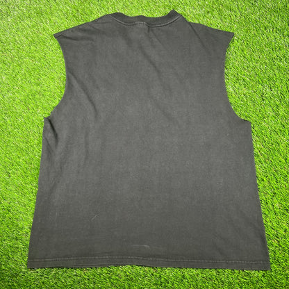 2000 Daytona Bike Week Black Cutoff Size Large USED v17058