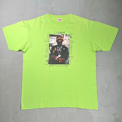 Supreme Lee Scratch Perry Photo Green Tee (2010) Size Large USED x18543