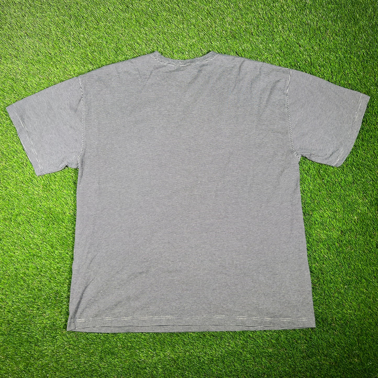 1999 Marvin the Martian "What Plant are you From?" Striped Pocket Tee Size XXL USED v17540