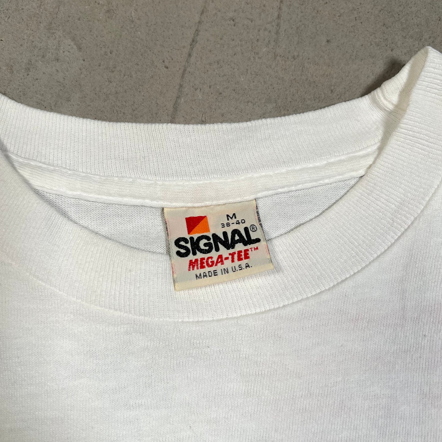 1989 Rolling Stones Steel Wheels American Tour White Tee Size Medium USED v19455