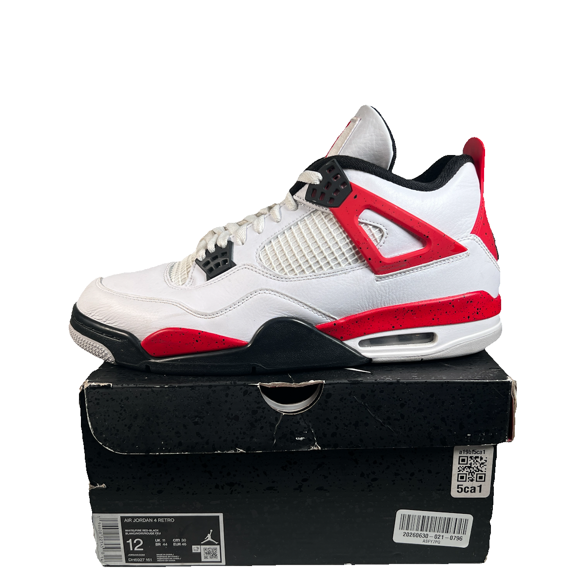 Jordan 4 Red Cement (2023) Size 12 USED s22690