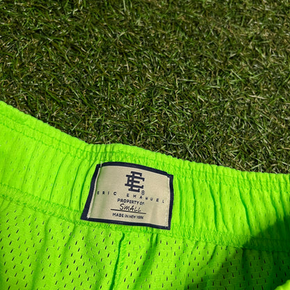 Eric Emanuel Purple Logo Green Shorts Size Small NEW x13455