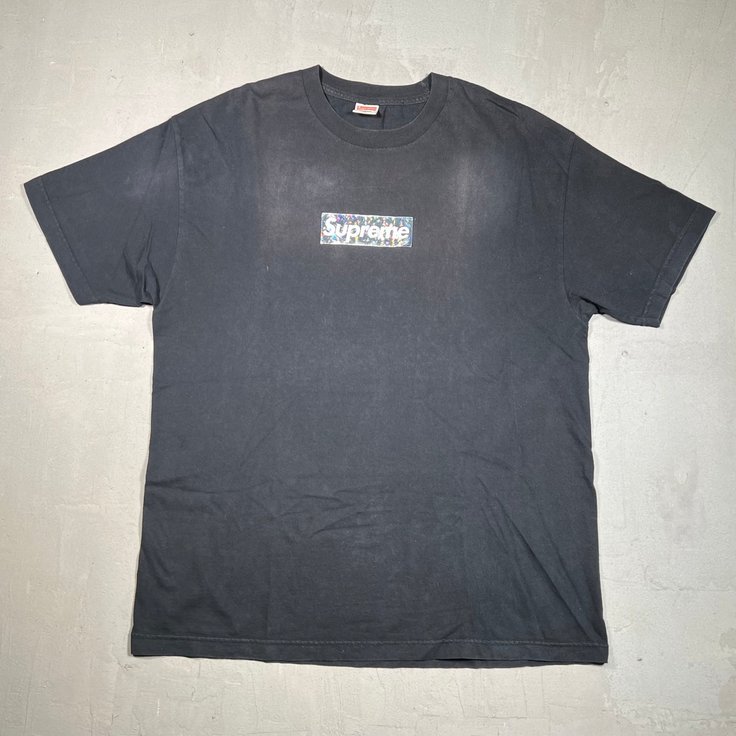 Supreme 2006 Hologram Box Logo Black Tee Size XL USED x8862