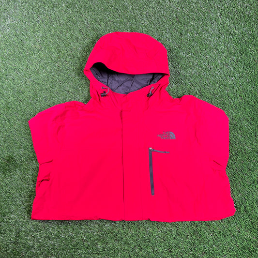 North Face Hyvent Red Light Weight Jacket Size Medium USED v17781