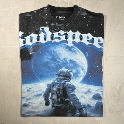 Godspeed Astronaut AOP Tee Black Size Medium USED x18894