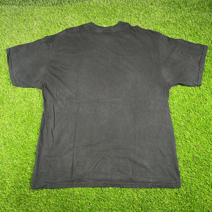 2001 Lara Croft Tomb Raider Black Tee Size XL USED v16805
