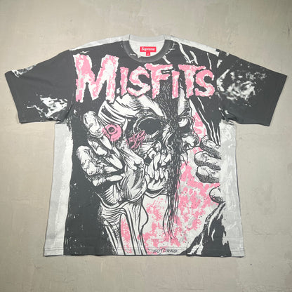 Supreme Misfits AOP Black Tee Size Large NEW x17424