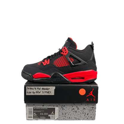 Jordan 4 Red Thunder Size 5y NEW s12457