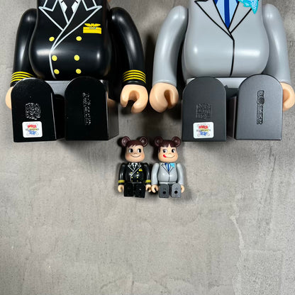 Bearbrick Ana Original Pocp-Chan Peko-Chan Captain 100% / 400% Set of 4 NEW x18665