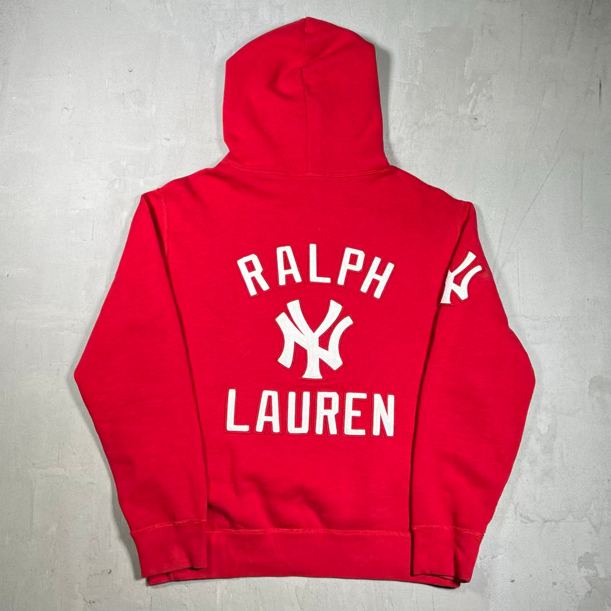Polo Ralph Lauren Yankees Ralph Red Hoodie (2021) Size Medium USED x18975