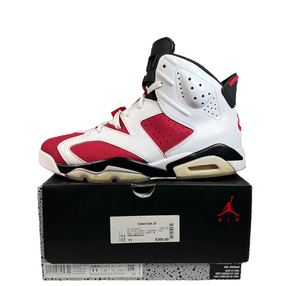 Jordan 6 Carmine (2021) Size 11 USED s22802