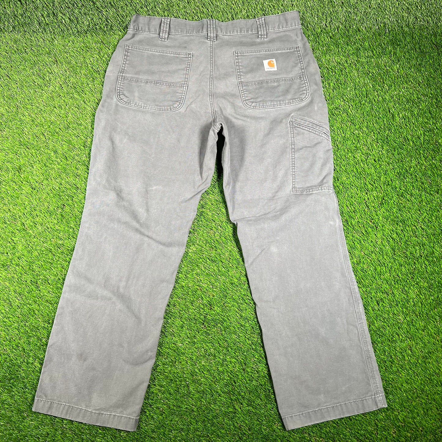 Carhartt Relaxed Fit Grey Pant Size 36x30 USED v16899