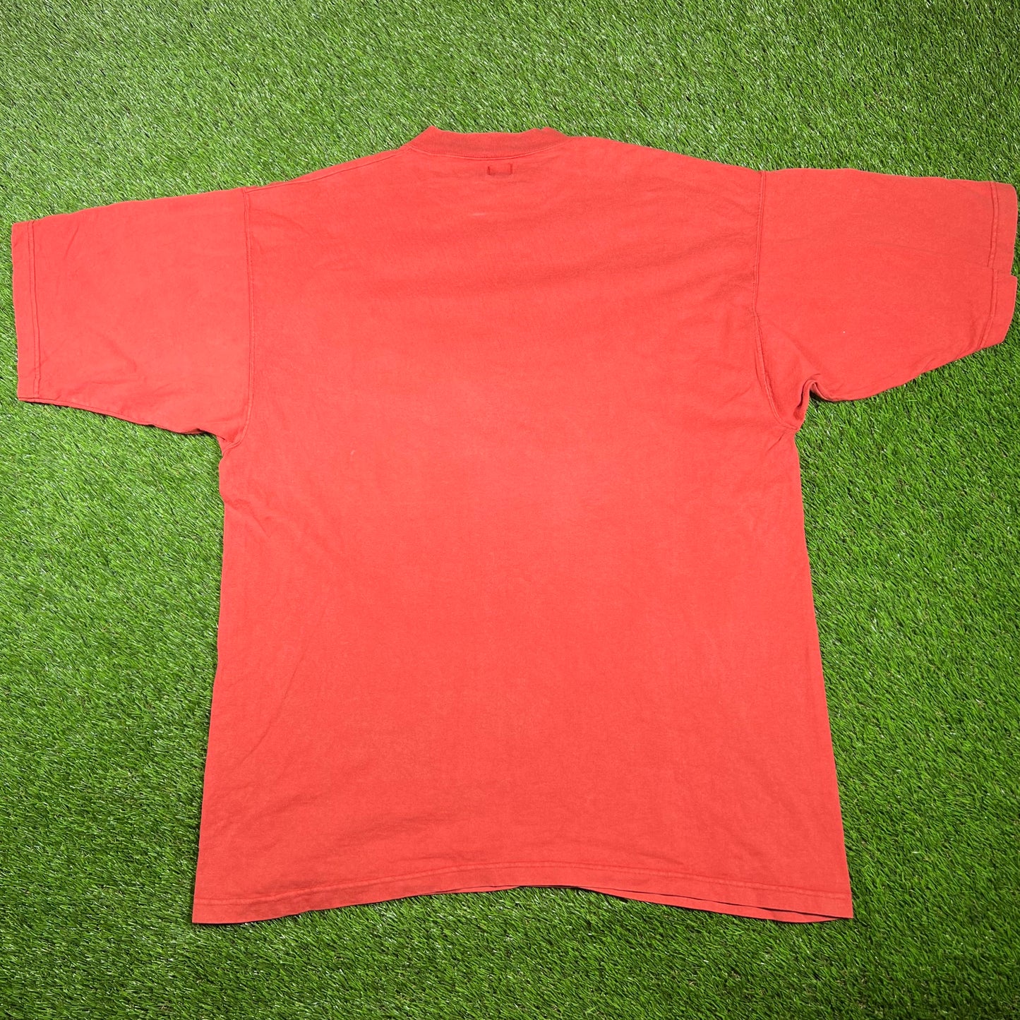 1993 Guess Jeans Red Tee Size XL USED v17303