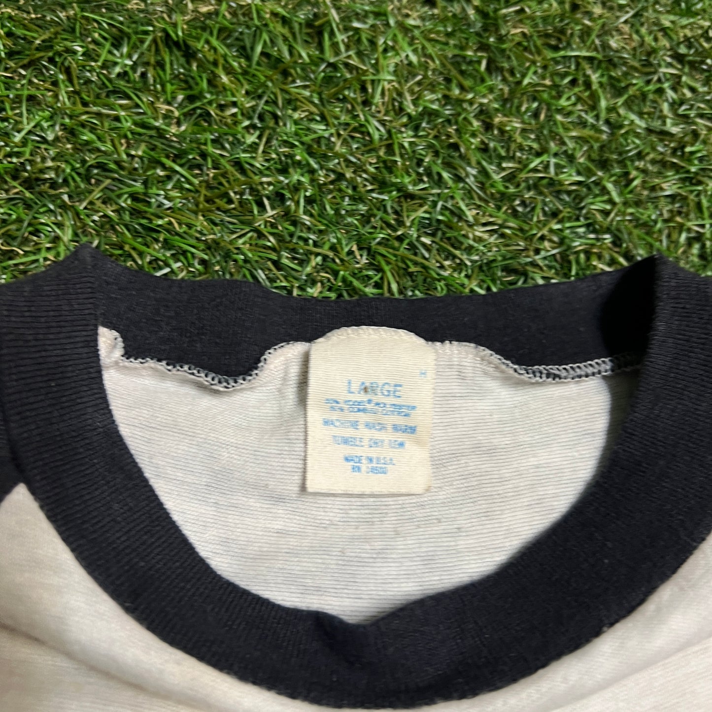 1981 Frampton Breaking All The Rules Tour White Baseball Tee Size Small USED v16396