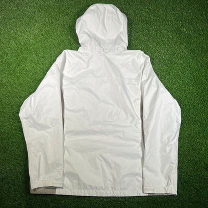 Columbia White Windbreaker Size XXL USED v17838