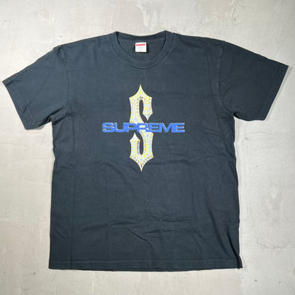 Supreme Diamonds Black Tee (2018) Size Medium USED x18599