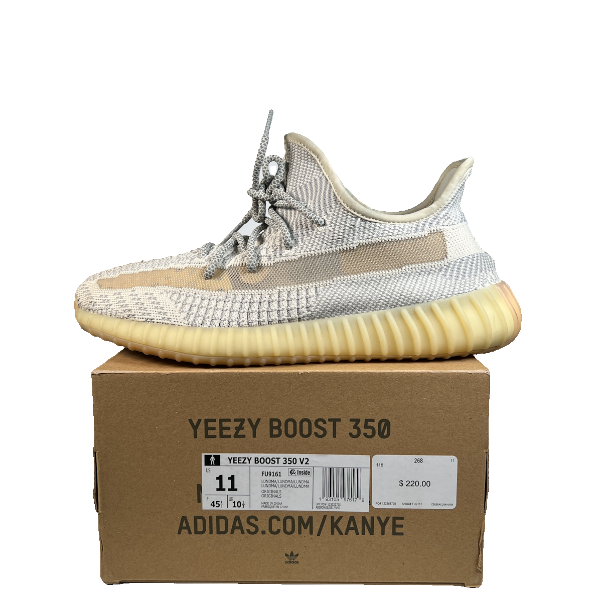 Yeezy 350 Lundmark (2019) Size 11 USED s23109