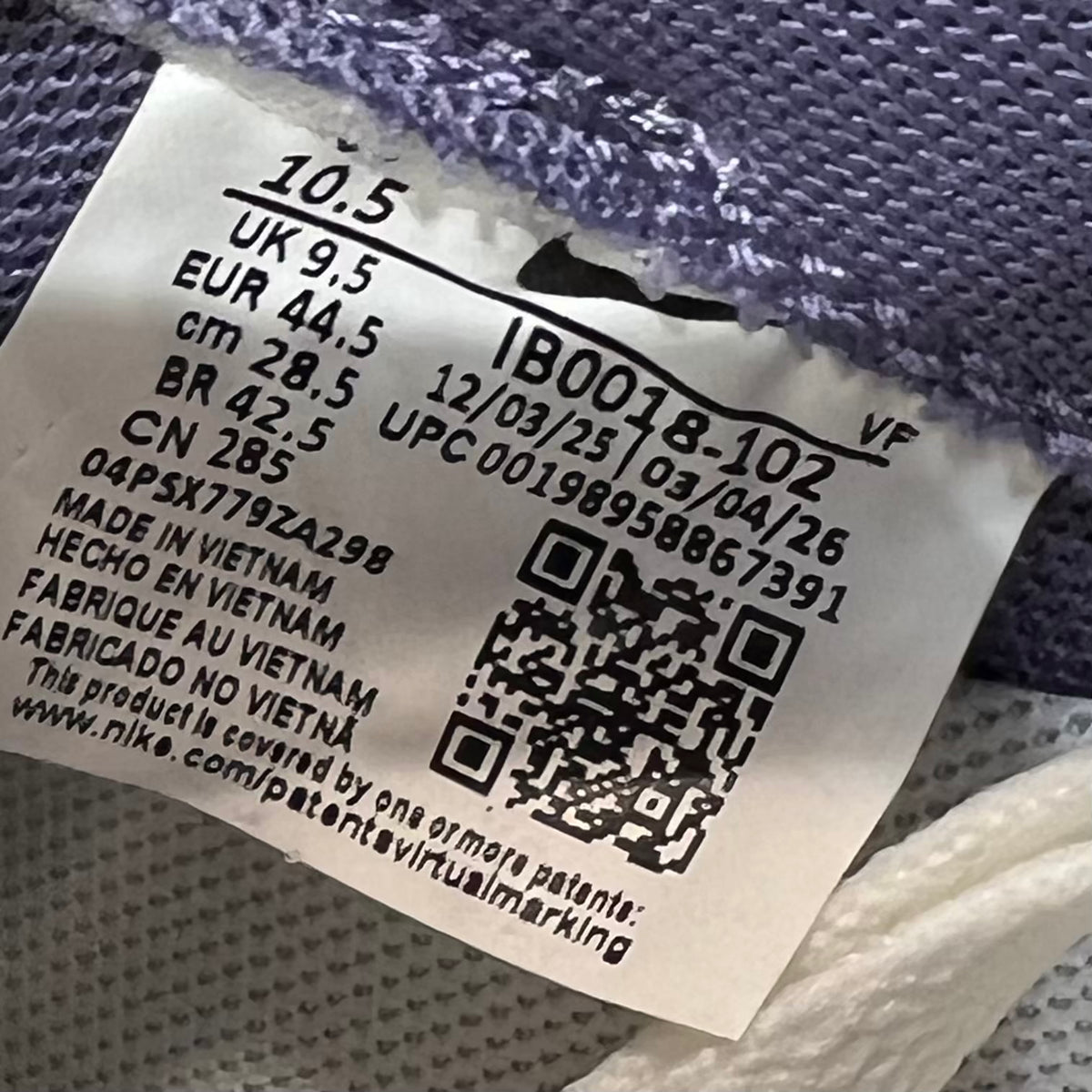 Nike Air Force 1 Low Kobe Bryant Forever White (2026) Size 10.5 USED s23487
