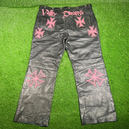 Vale Forever Leather Croxxx Pants Size 40 USED x15633