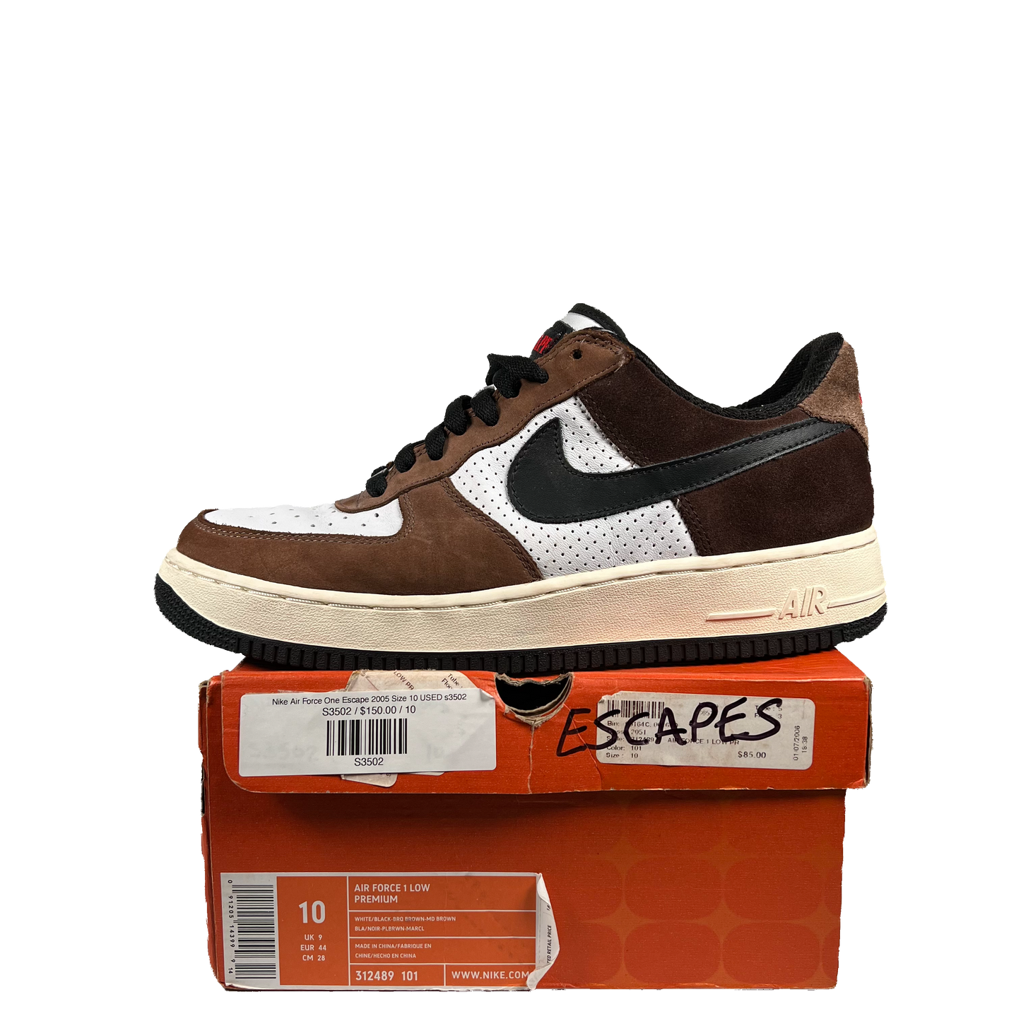 Nike Air Force One Escape 2005 Size 10 USED s3502